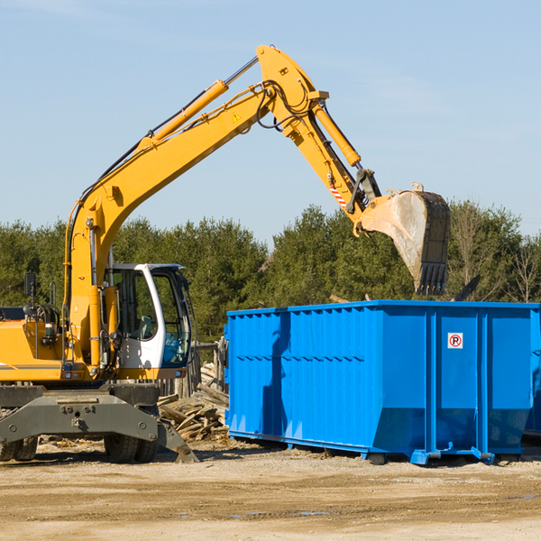 what size residential dumpster rentals are available in Luray Missouri